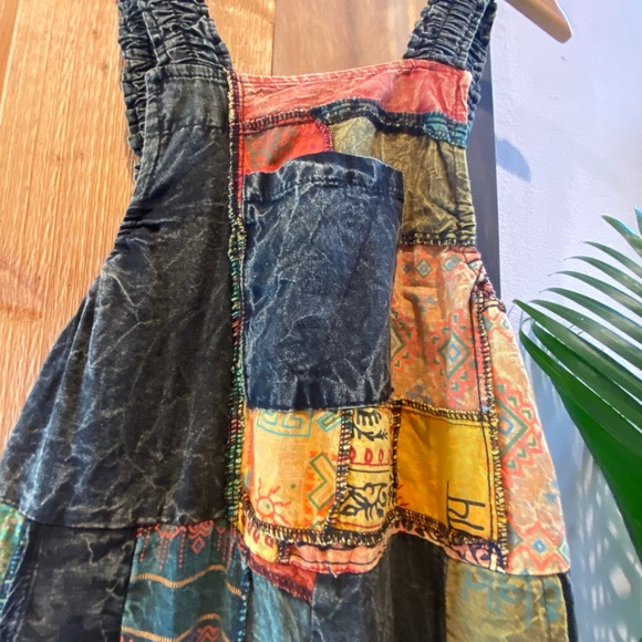 Patchwork overalls NWOT - Picture 5 of 5